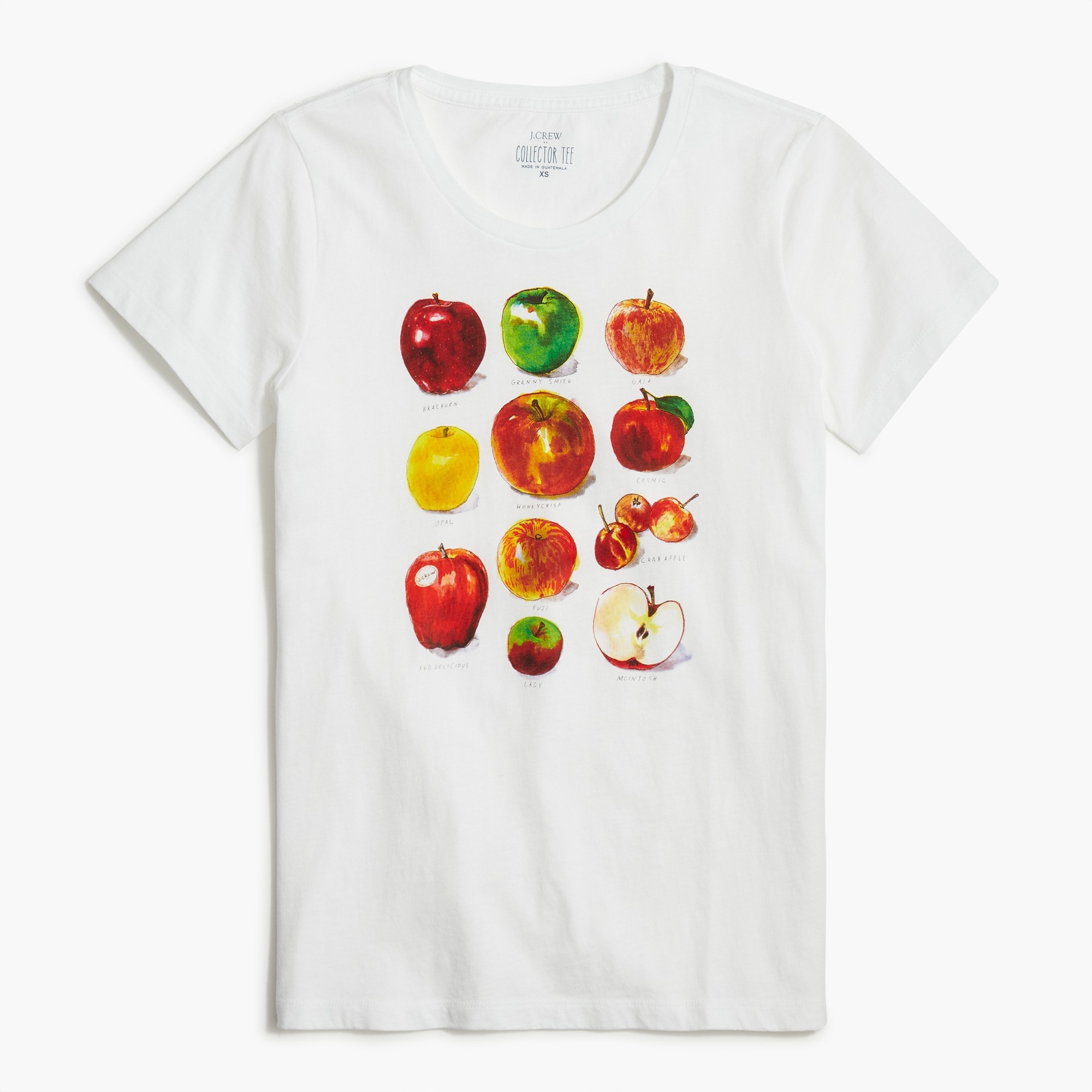 Apple grid graphic tee