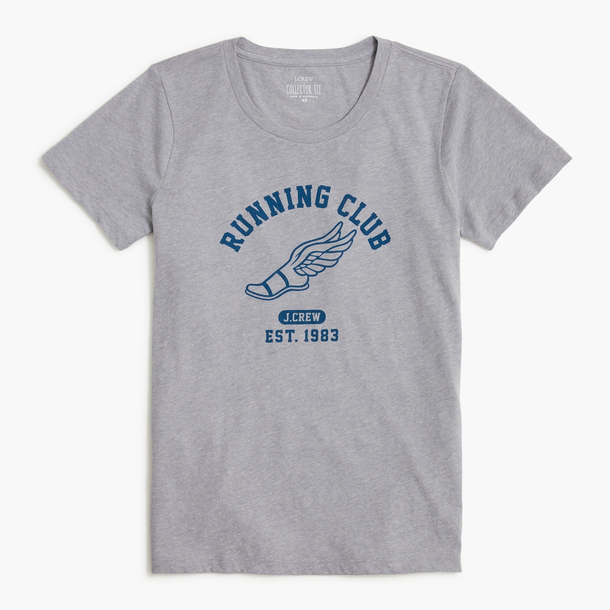 "running club" graphic tee for women