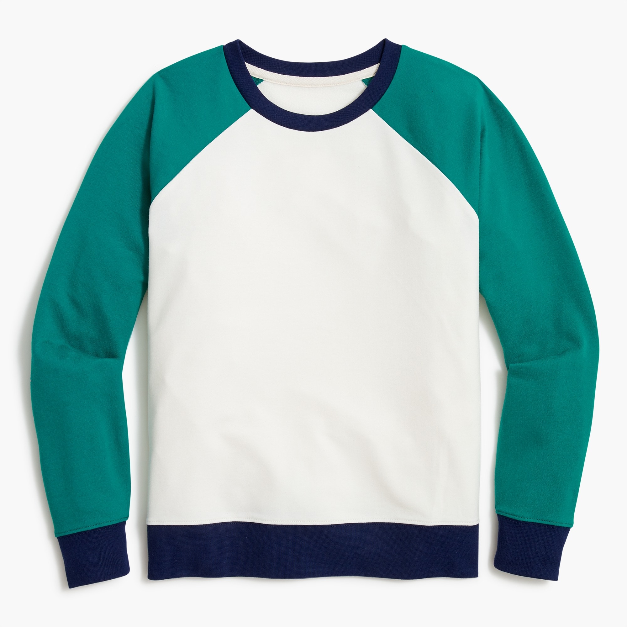 Colorblock baseball sweatshirt