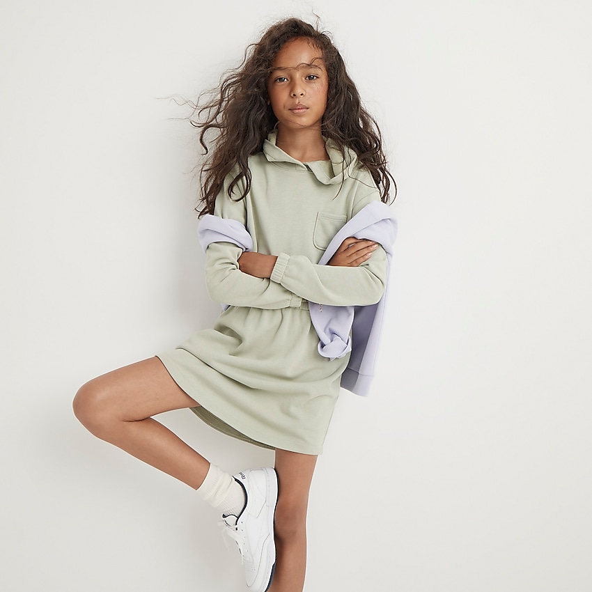 J.Crew Girls' hooded dress in french terry