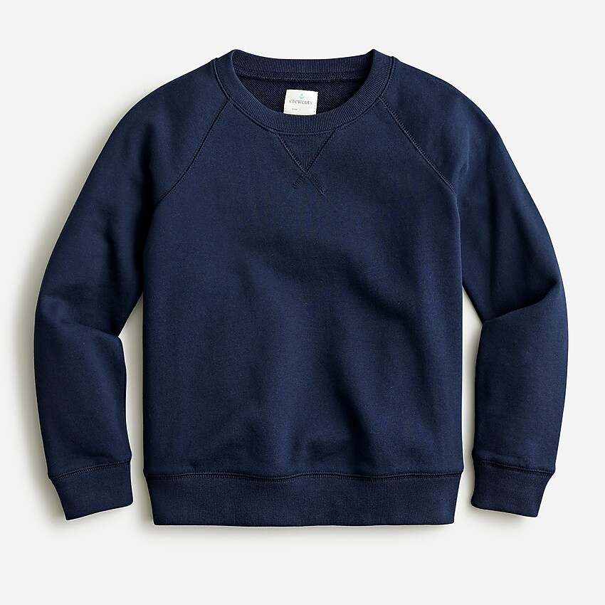 j.crew: boys' crewneck sweatshirt in french terry for boys, right side, view zoomed