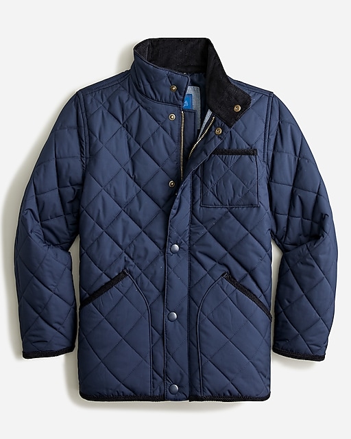  Kids' quilted field jacket in recycled polyester