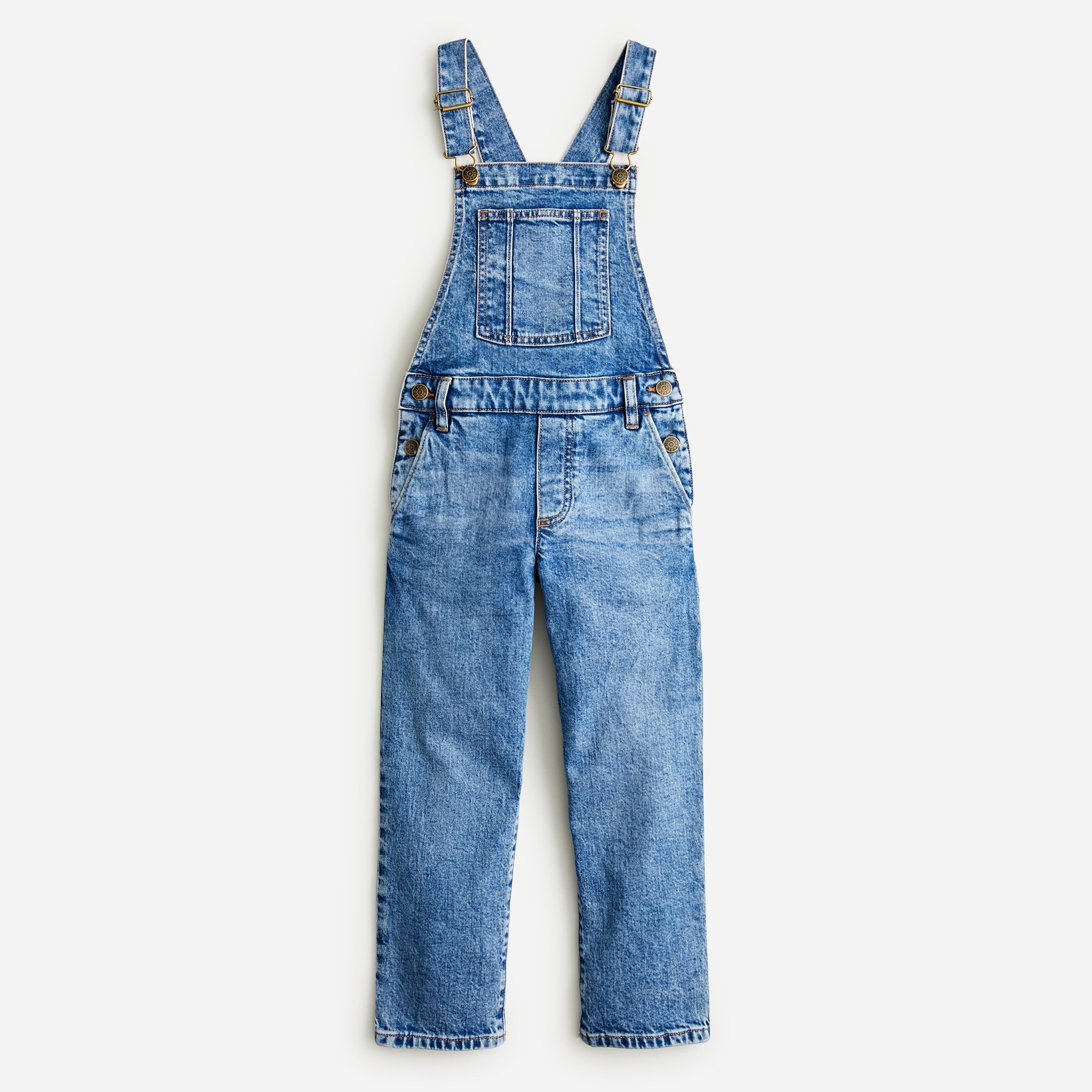 J.Crew Girls' Straightleg Denim Overalls For Girls