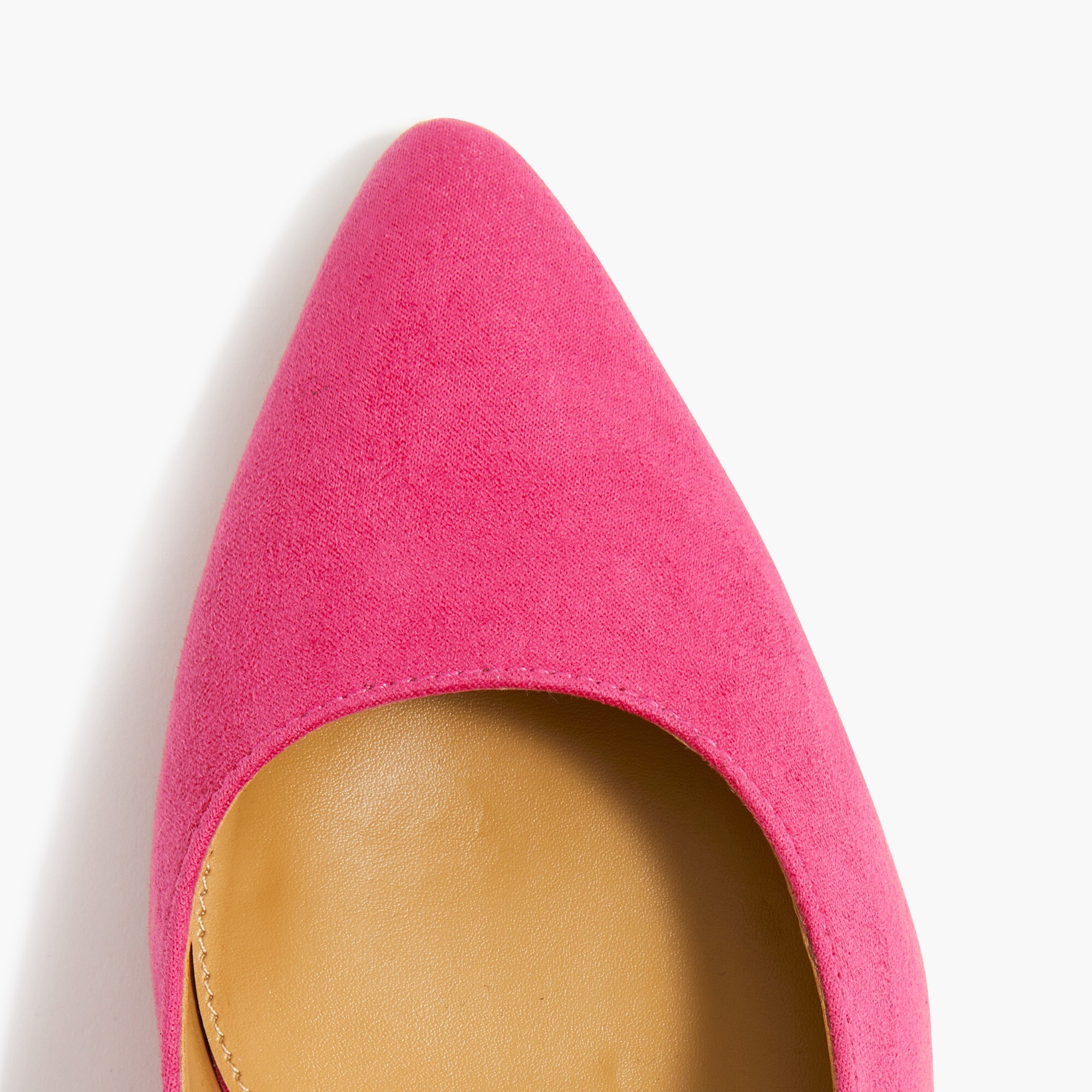 Sueded heel pumps