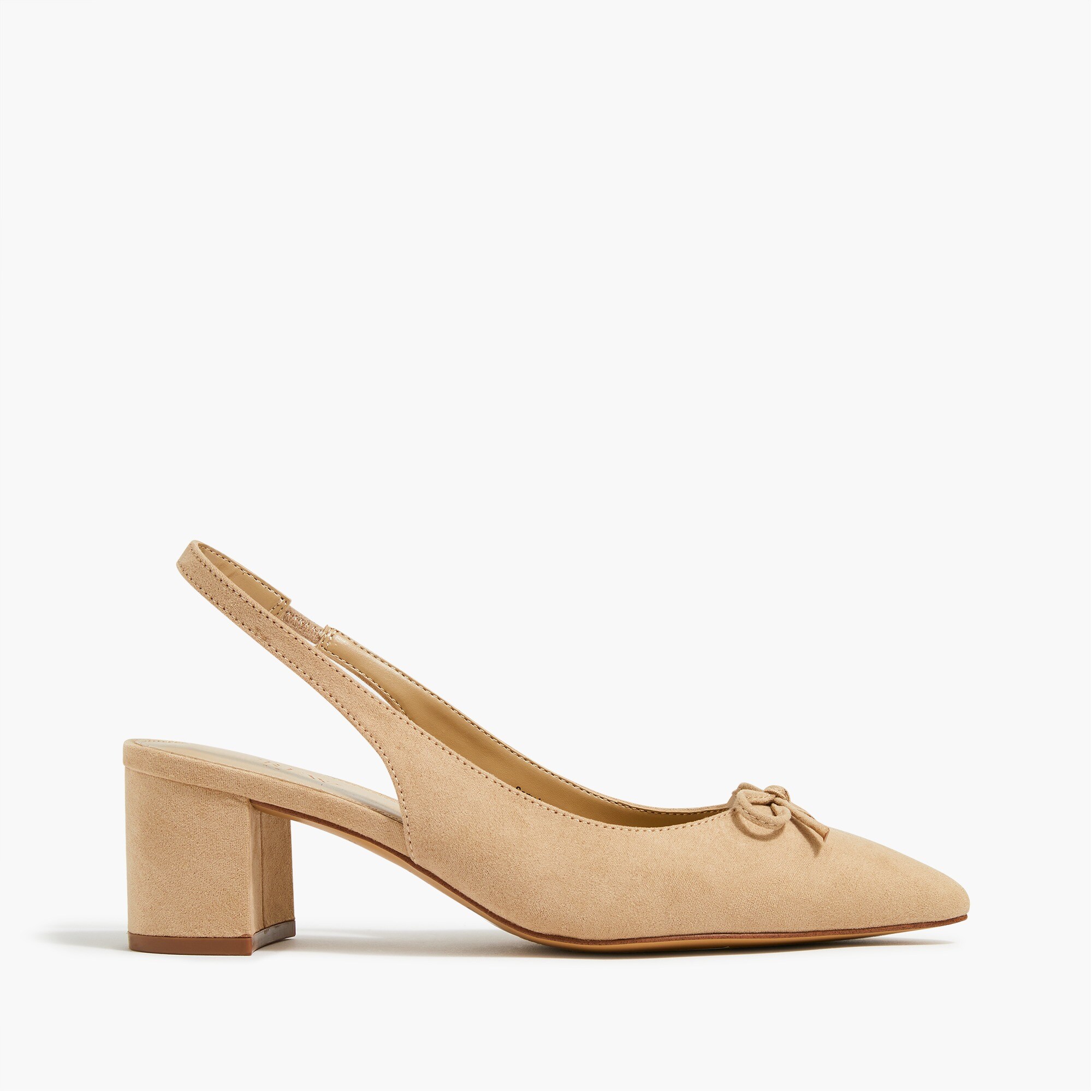 Slingback bow heels