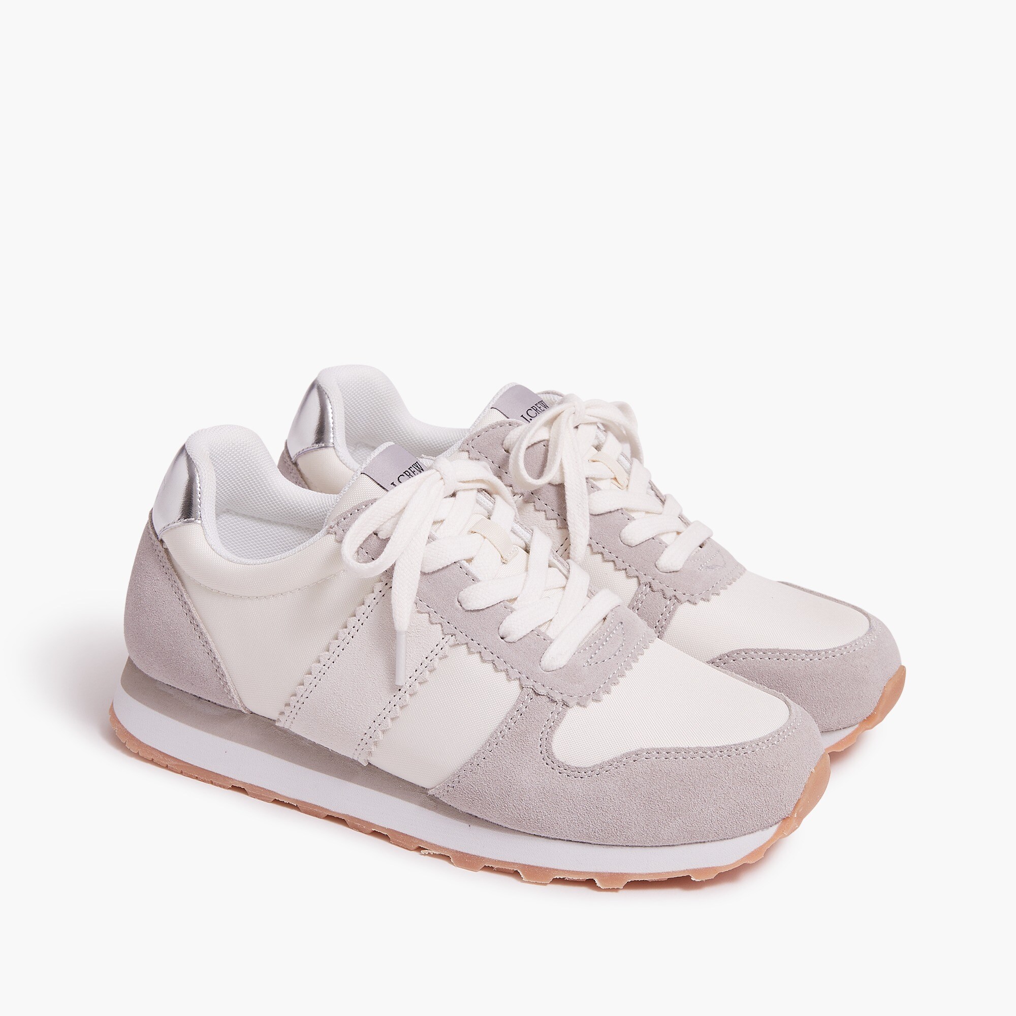 Factory Nylon Striped City Sneakers For Women
