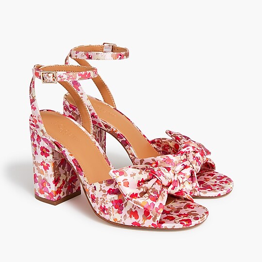 J. Crew: Printed Knotted Heeled Sandals  $31.04