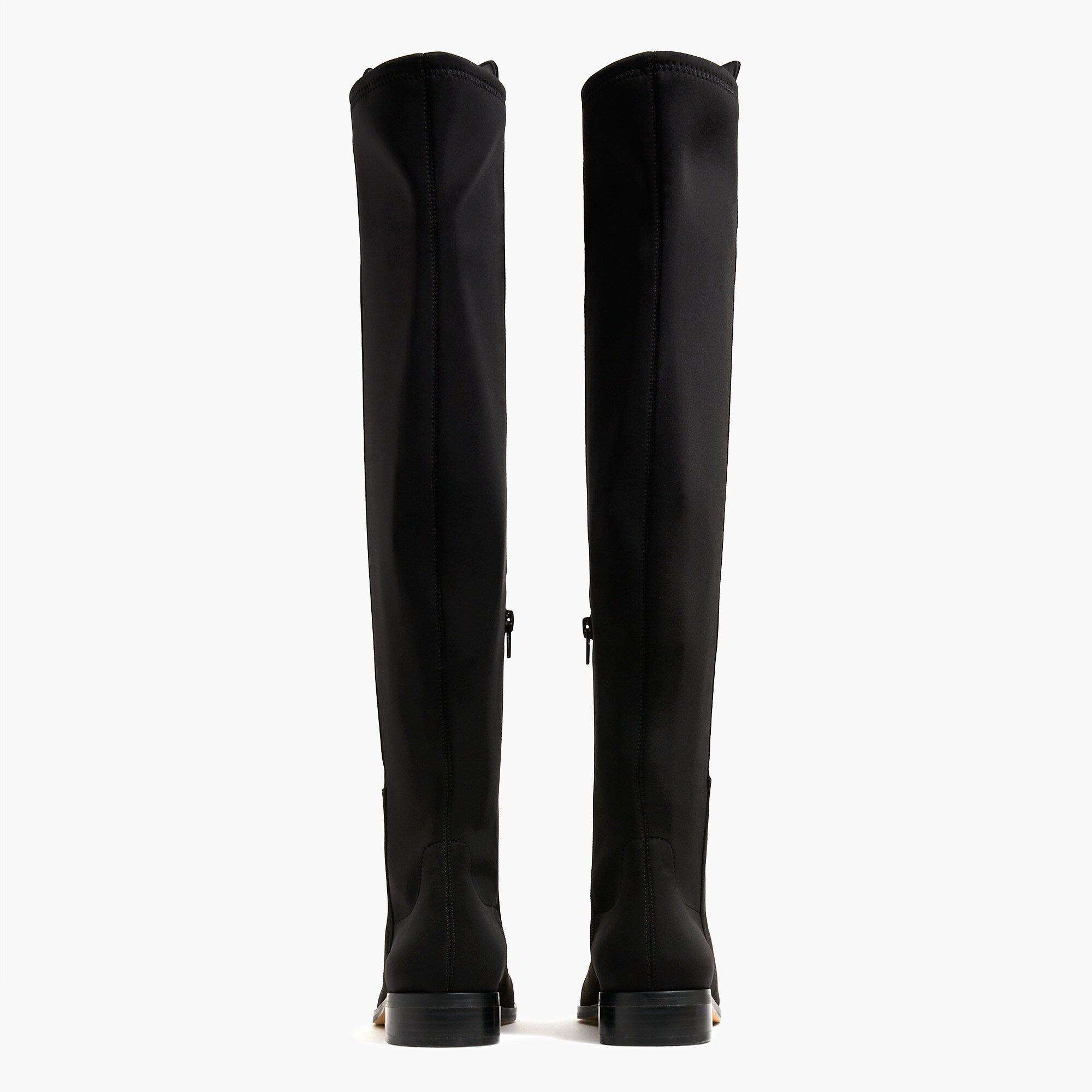 Knee-high boots with stretch