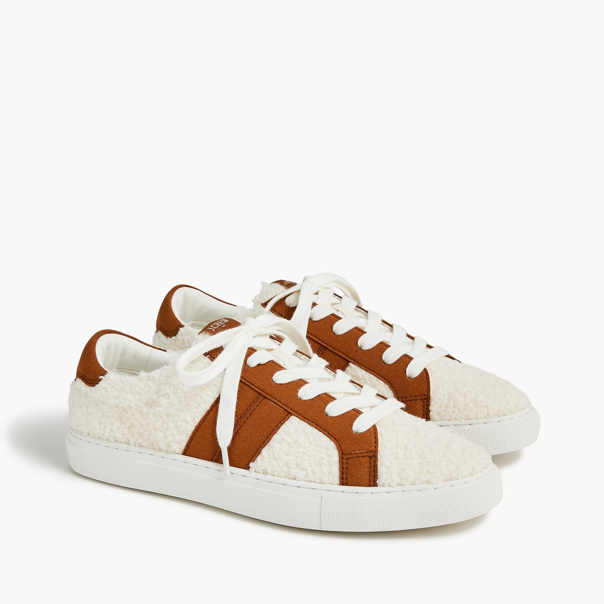  Striped sherpa road trip sneakers