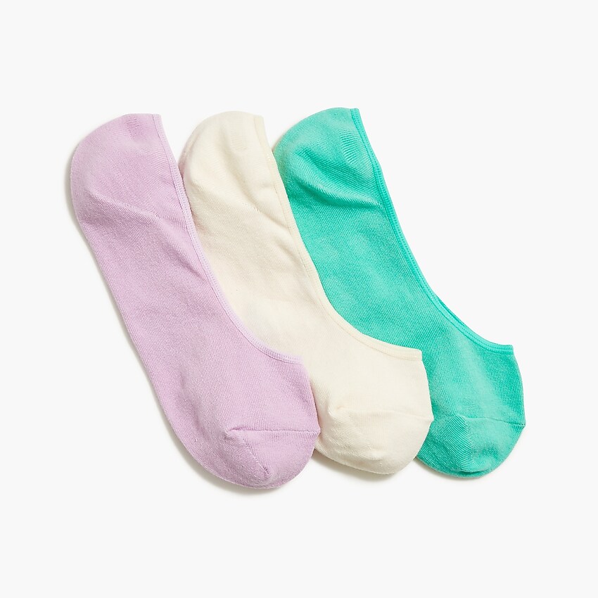 factory: no-show socks three-pack for women, right side, view zoomed
