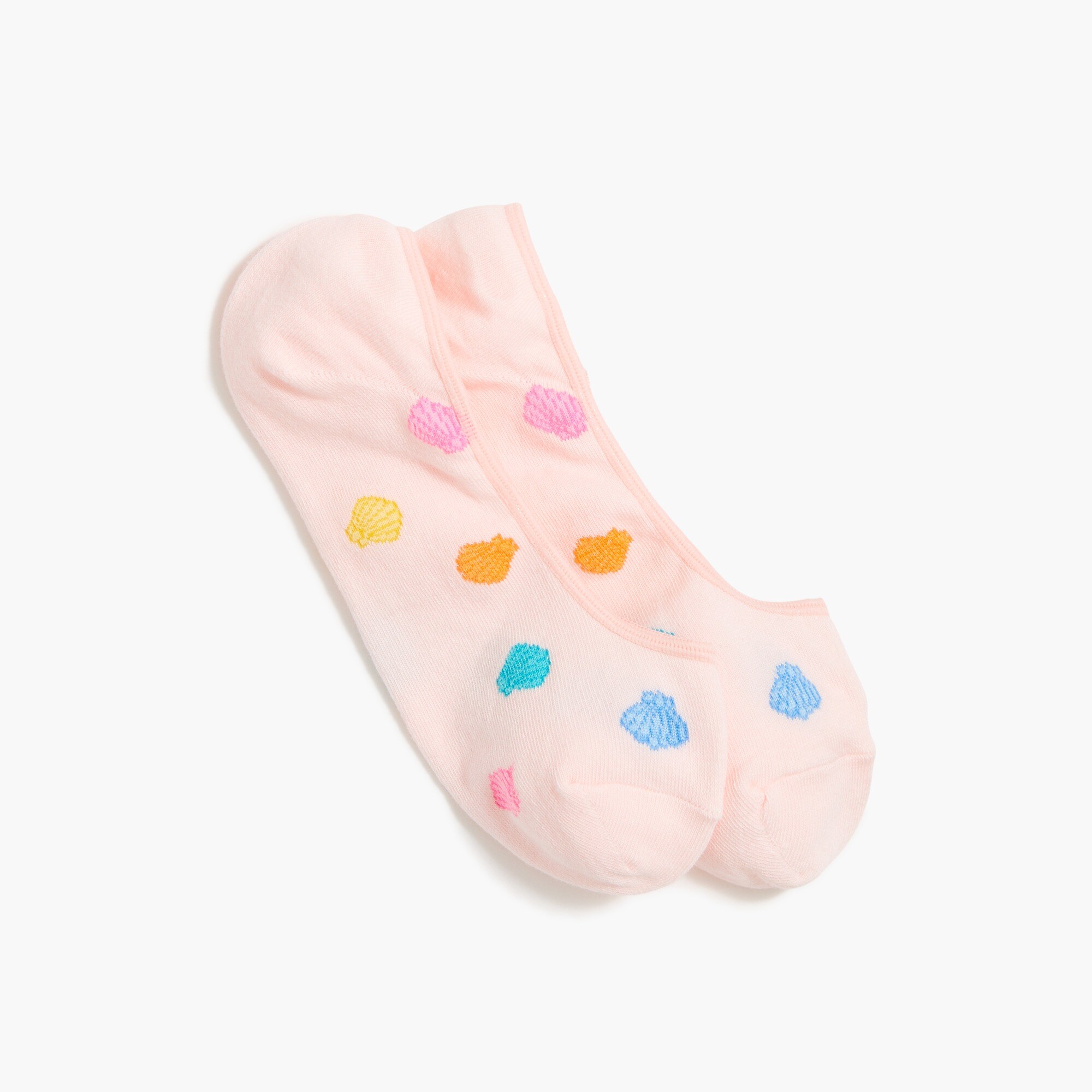 Seashell no-show socks