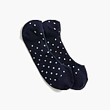 Polka-dot no-show socks