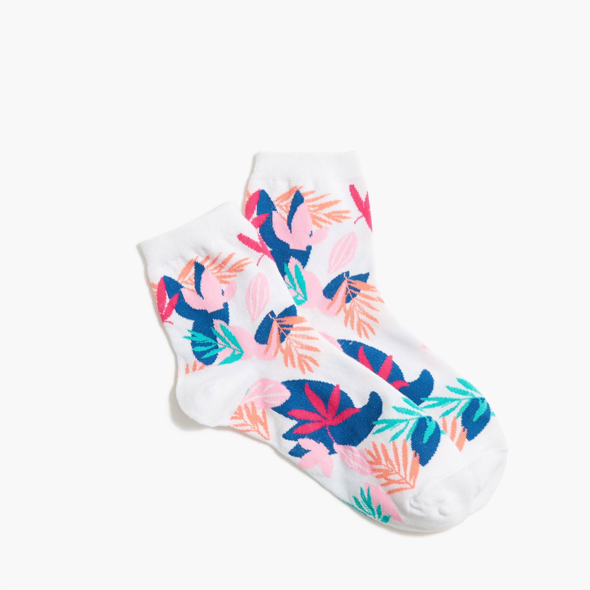 Floral ankle socks