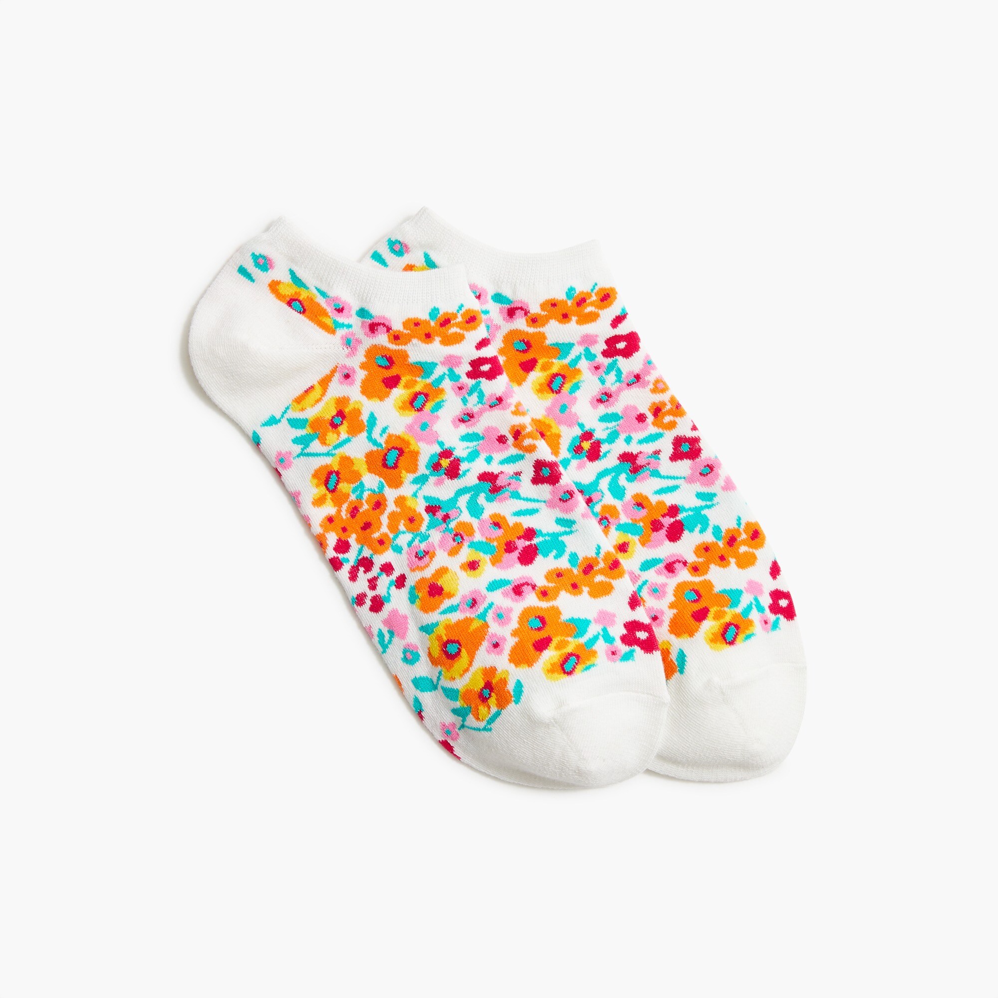 Floral ankle socks