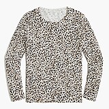 Mixed-leopard Teddie sweater