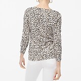 Mixed-leopard Teddie sweater