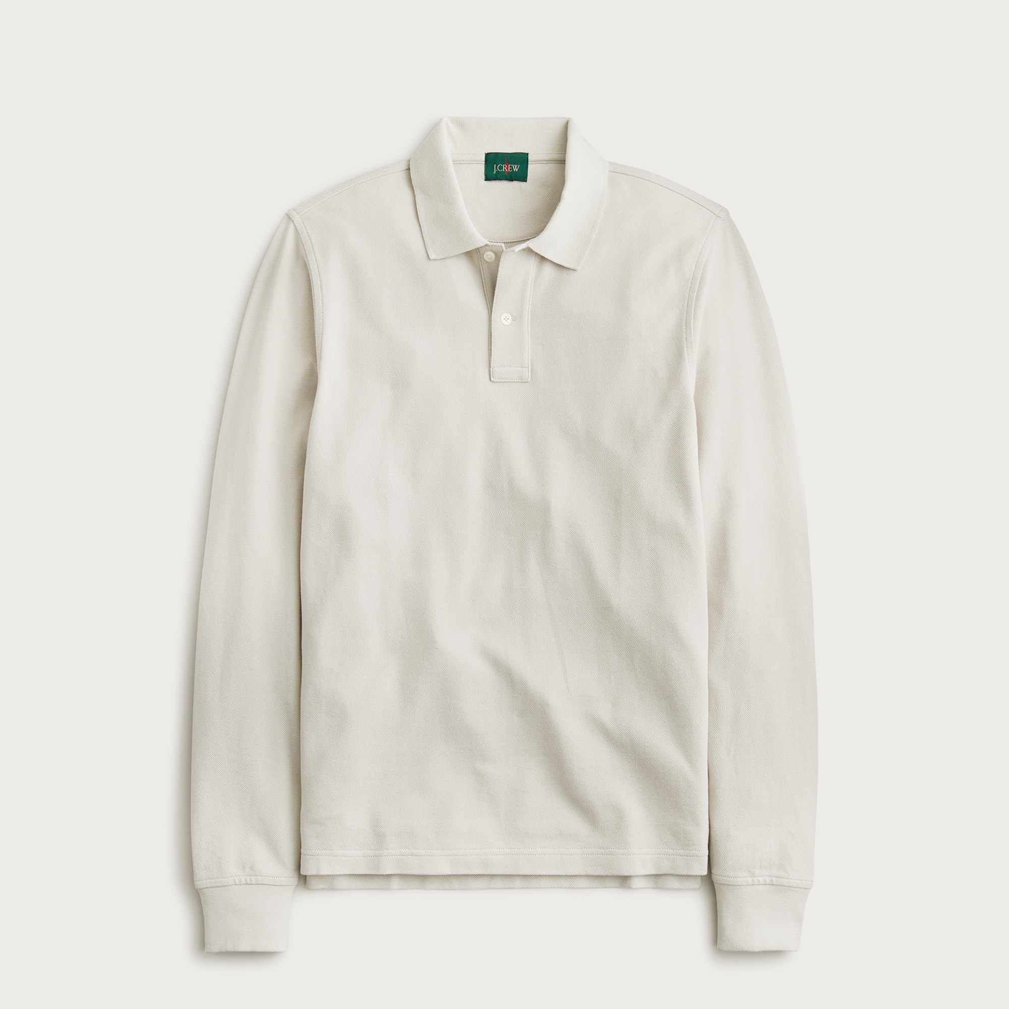 Long-sleeve Classic Piqu Polo Shirt For Men | J.Crew