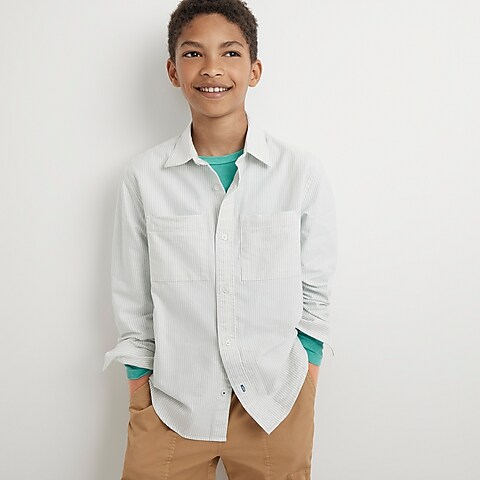 boys Kids' relaxed-fit oxford shirt in stripe