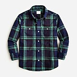 Kids' relaxed-fit shirt in lightweight flannel