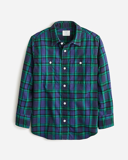 boys Kids' relaxed-fit shirt in lightweight flannel