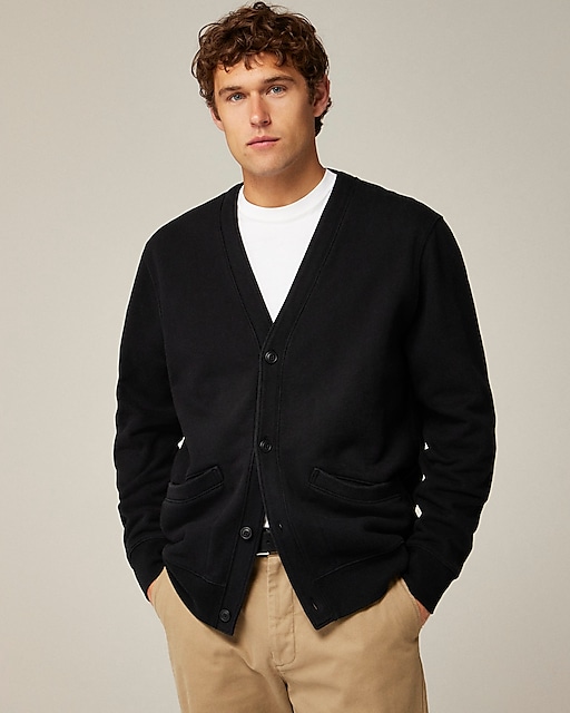 mens Heritage 14 oz. fleece cardigan sweater