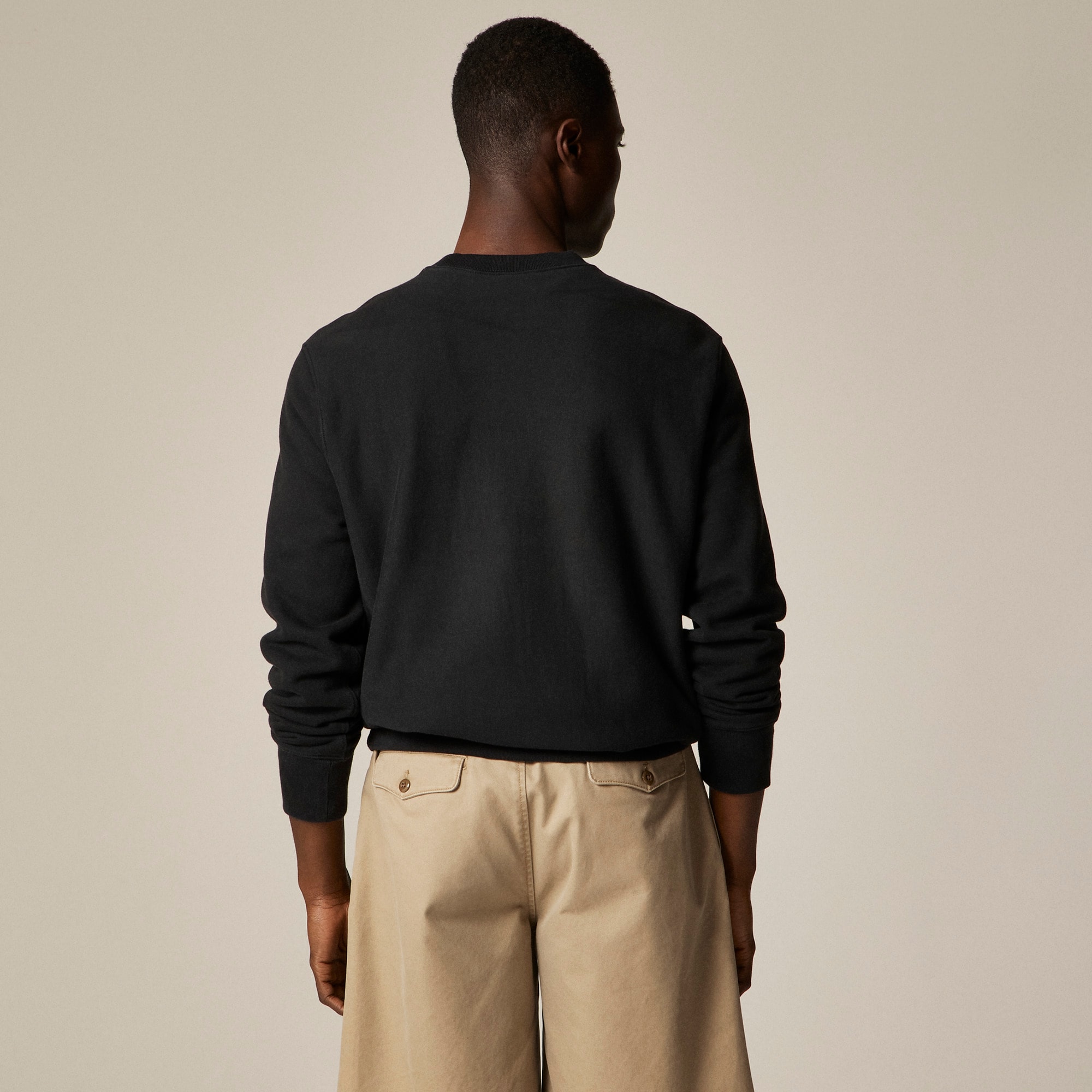 J.Crew: Heritage 14 Oz. Fleece Embroidered Oarsman Graphic J.Crew: Heritage 14 Oz. Fleece Embroidered Oarsman Graphic