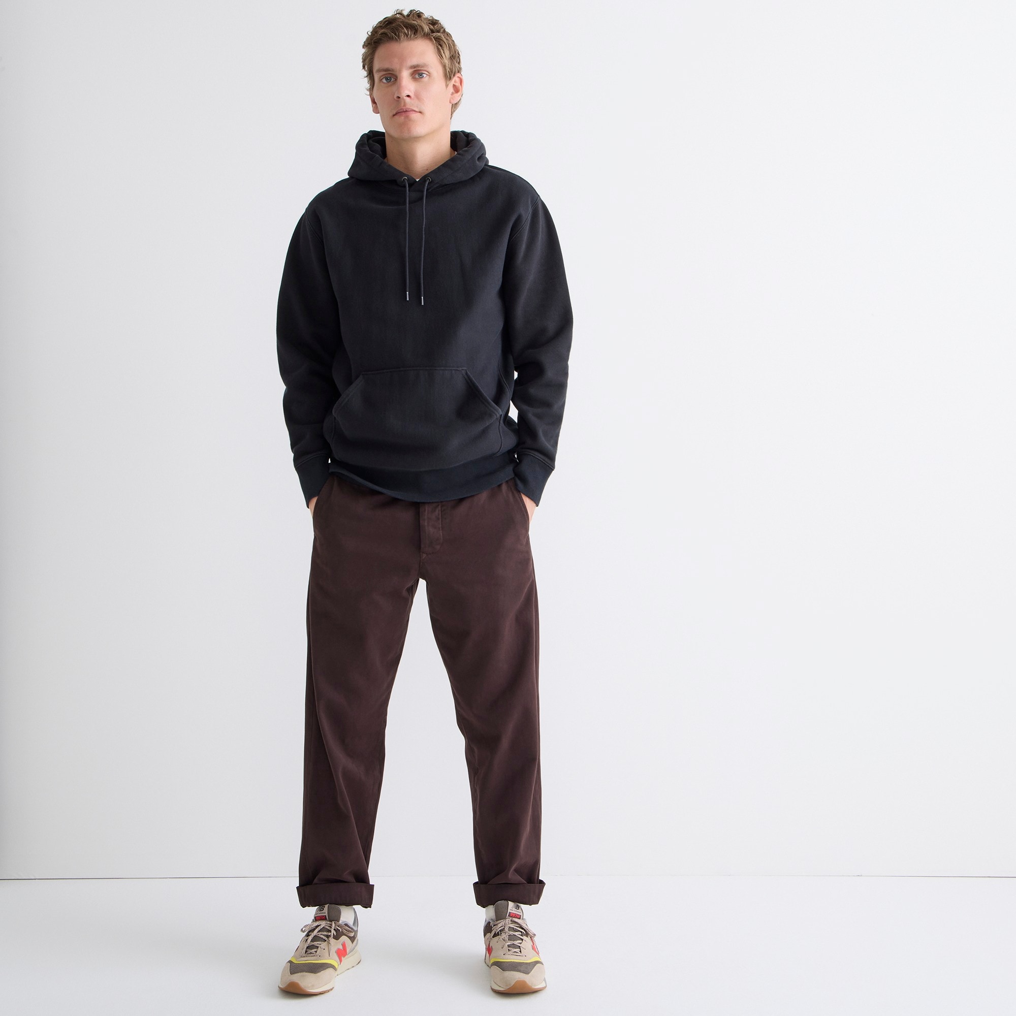 J.Crew: Heritage 14 Oz. Fleece Hoodie For Men