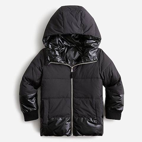  Girls' reversible metallic puffer jacket with PrimaLoft®