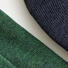 No-show socks two-pack NAVY GREEN MIX
