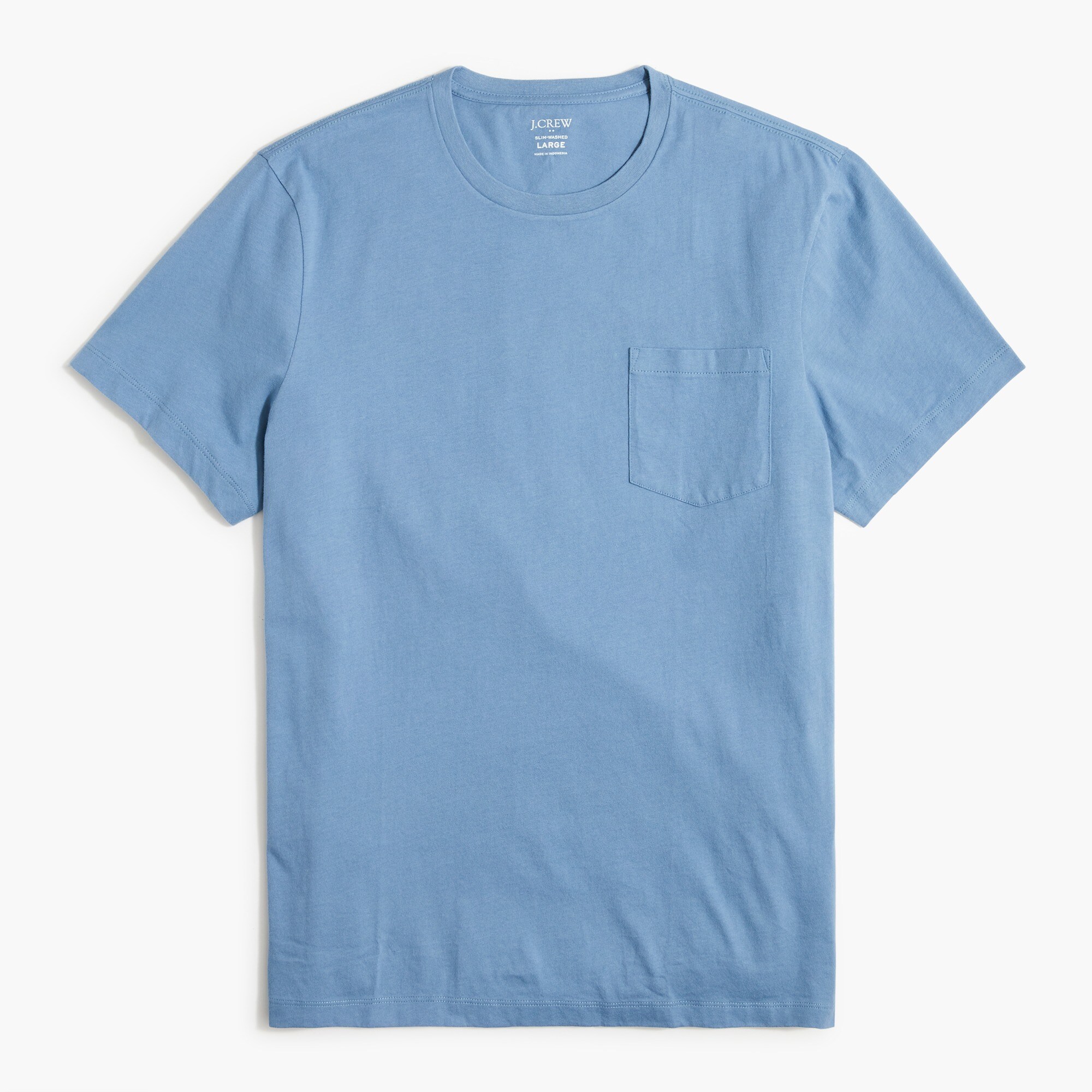 Washed jersey pocket tee