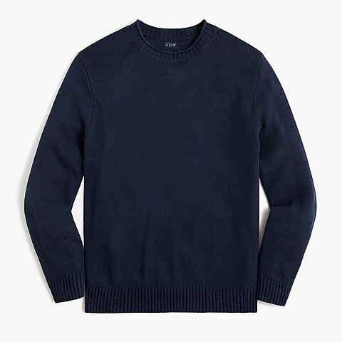  Cotton-linen crewneck sweater