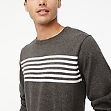 Striped cotton crewneck sweater