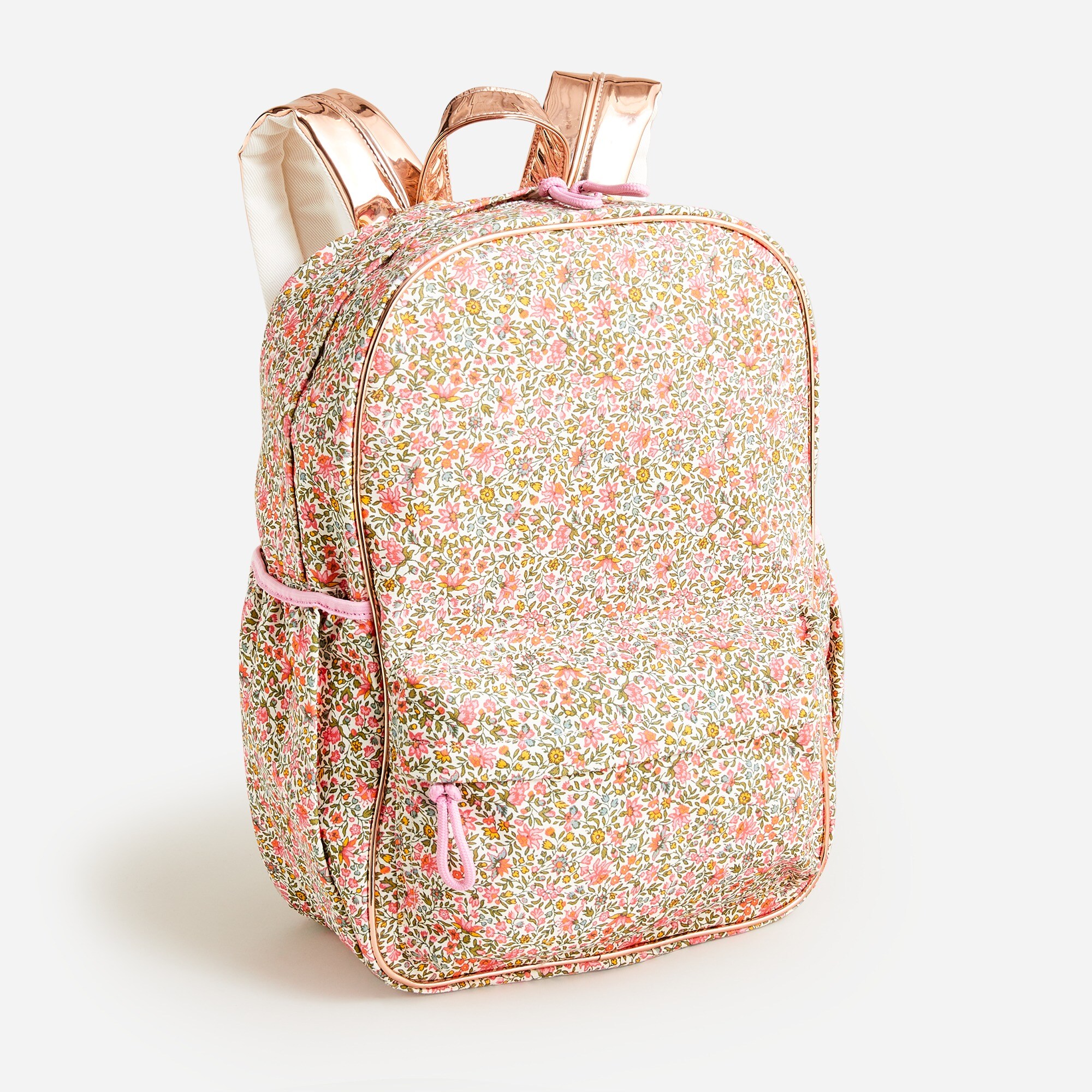 Girls' backpack in floral print
