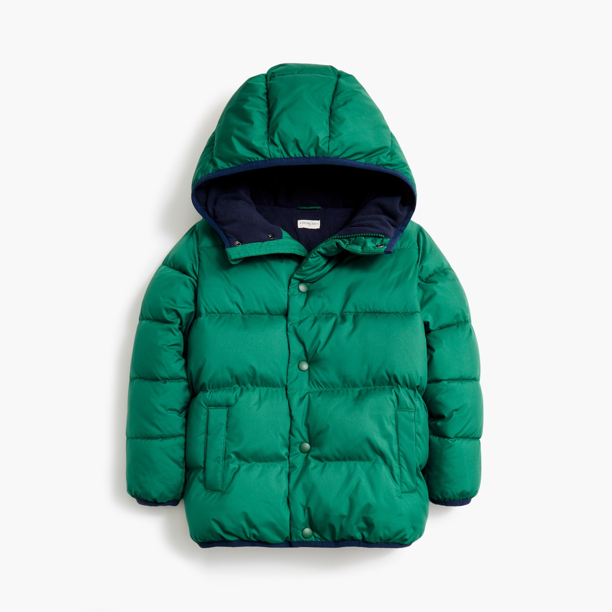 Boys' zip puffer jacket