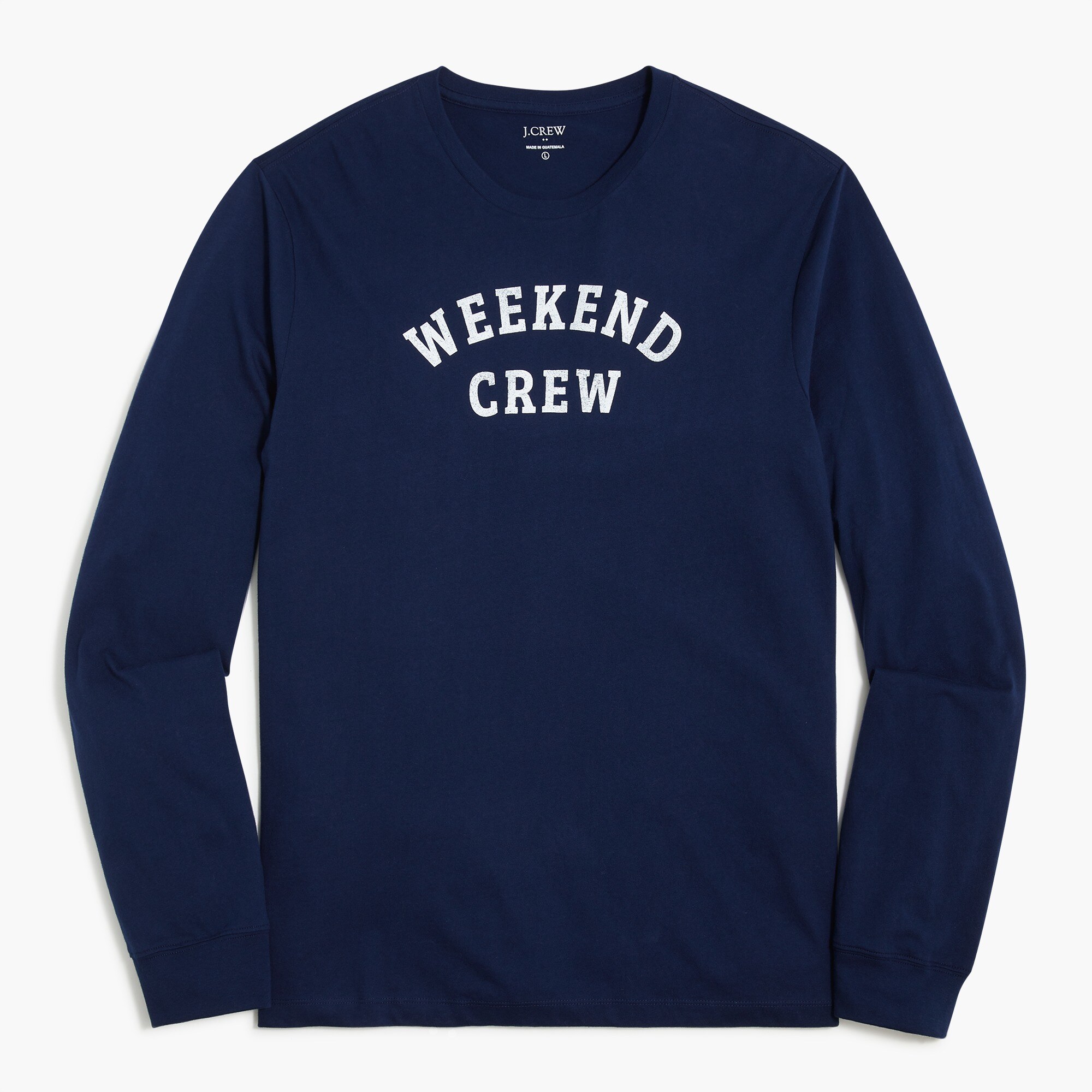 weekend crew graphic tee for men