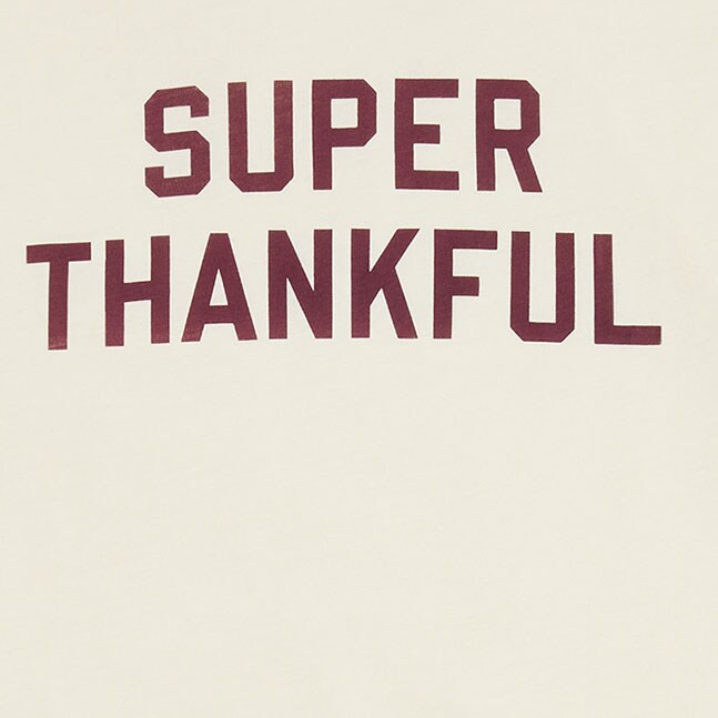 "Super thankful" graphic tee NATURAL factory: "super thankful" graphic tee for men