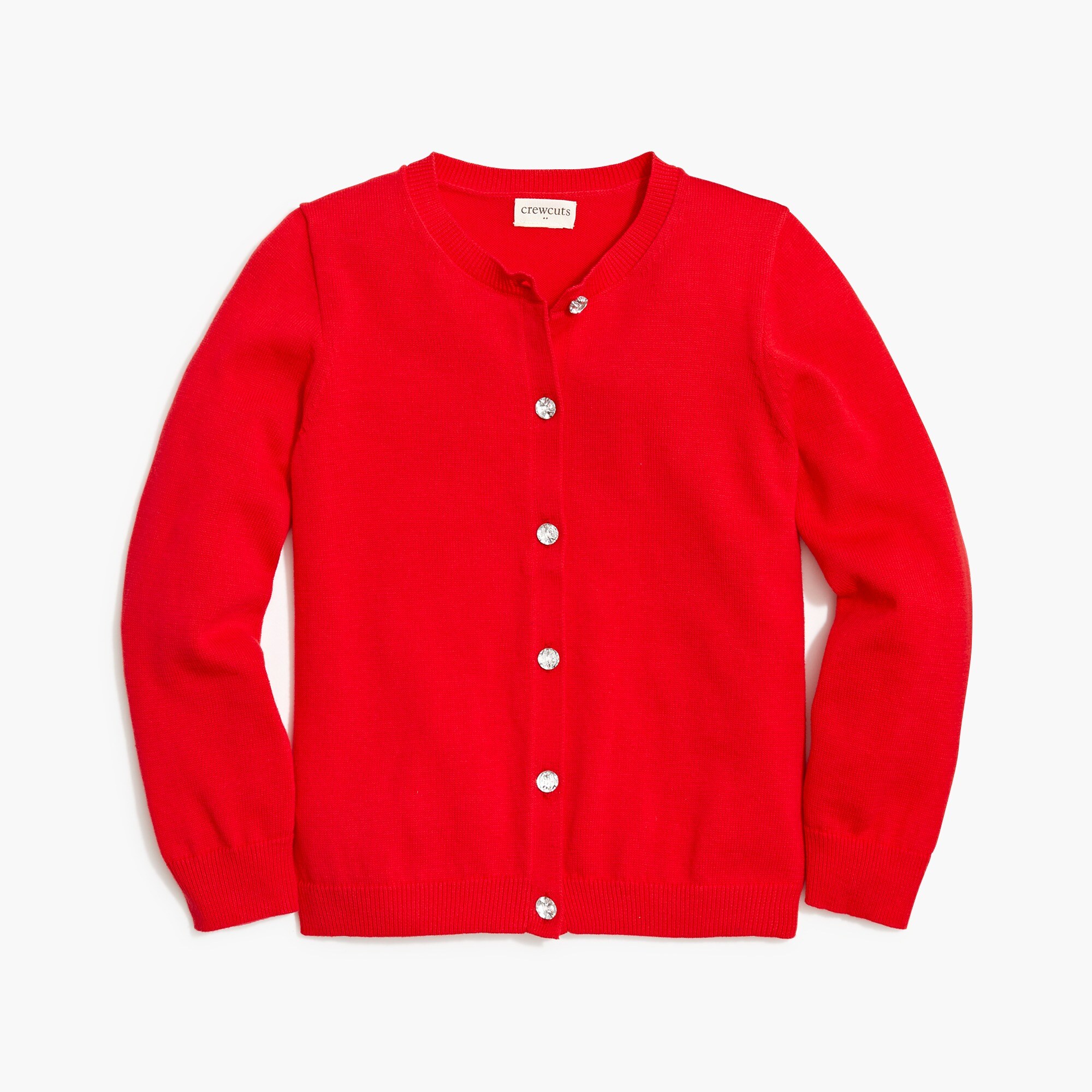 Girls' jewel-button Casey cardigan sweater