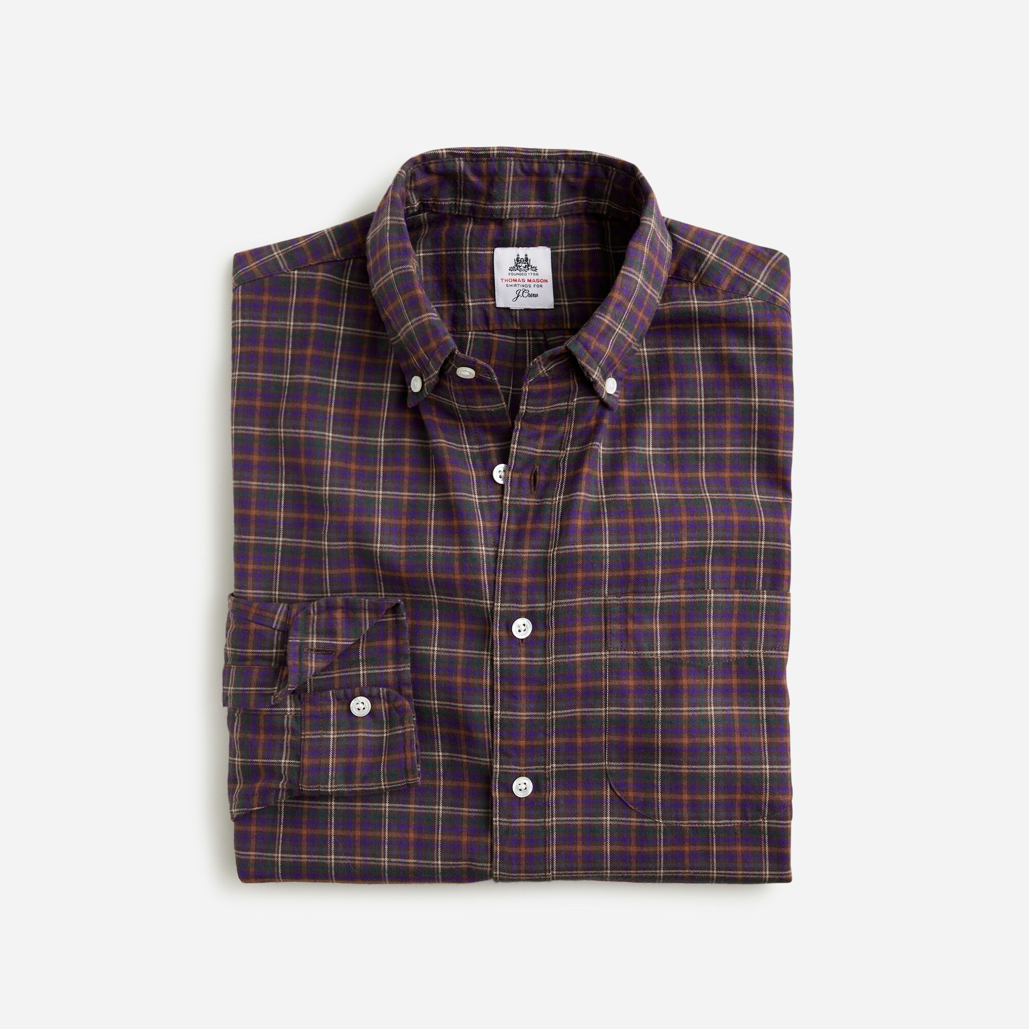 Thomas Mason® for J.Crew melange flannel shirt