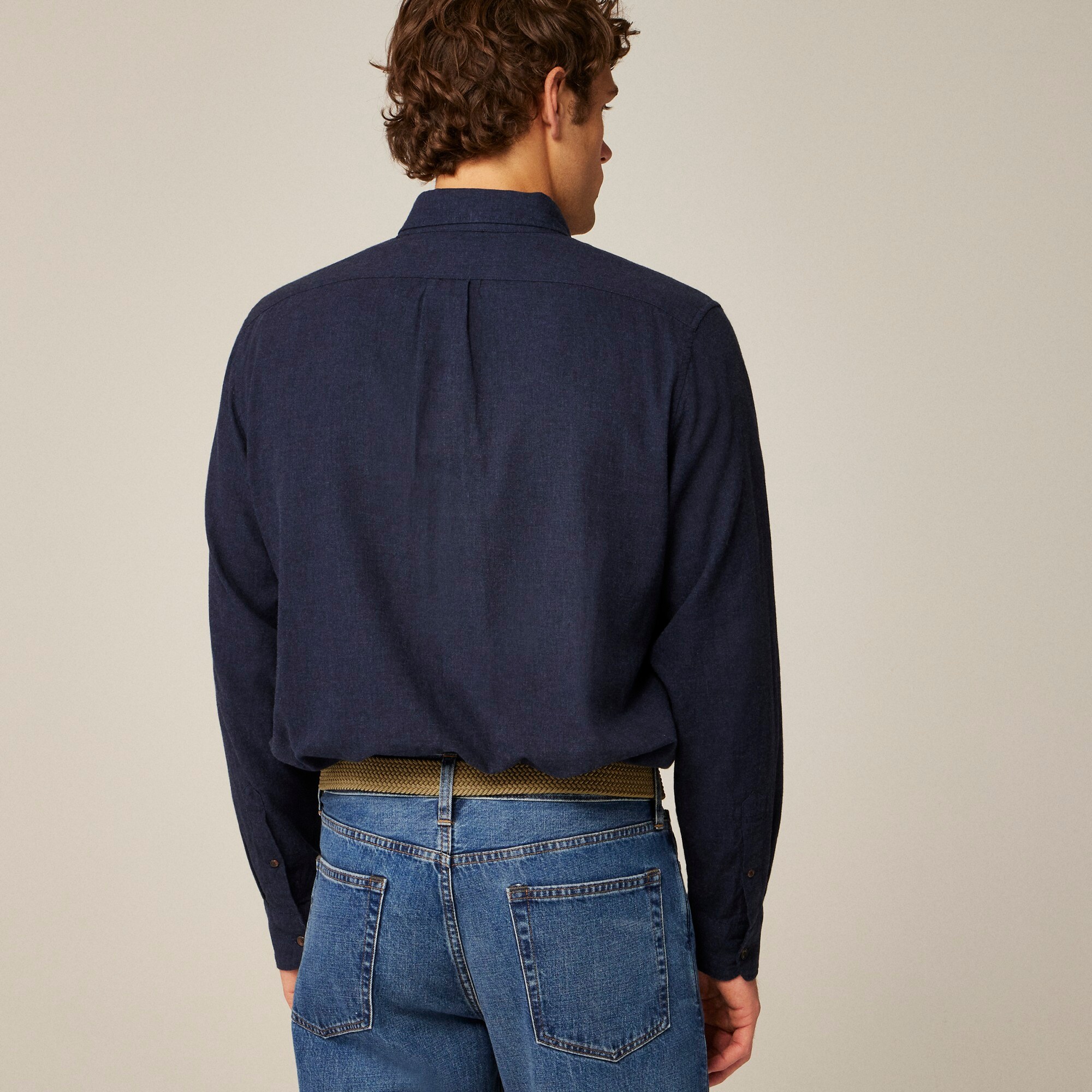 Tall brushed twill shirt