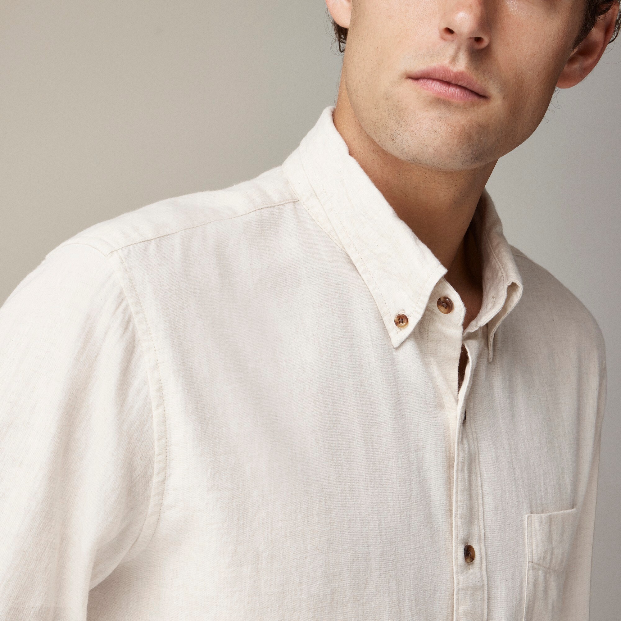 Brushed twill shirt