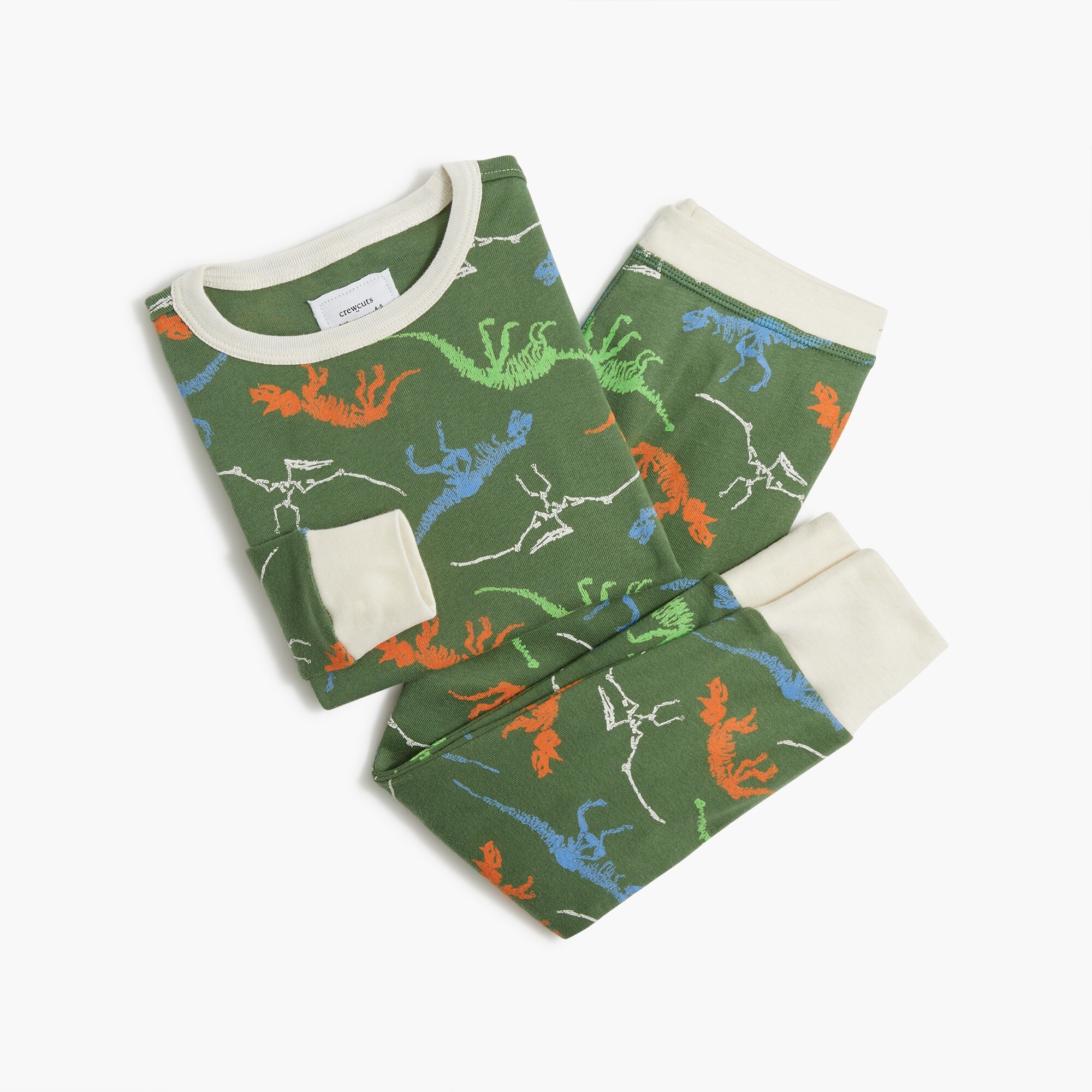 boys' long-sleeve dinosaur sleep set for boys
