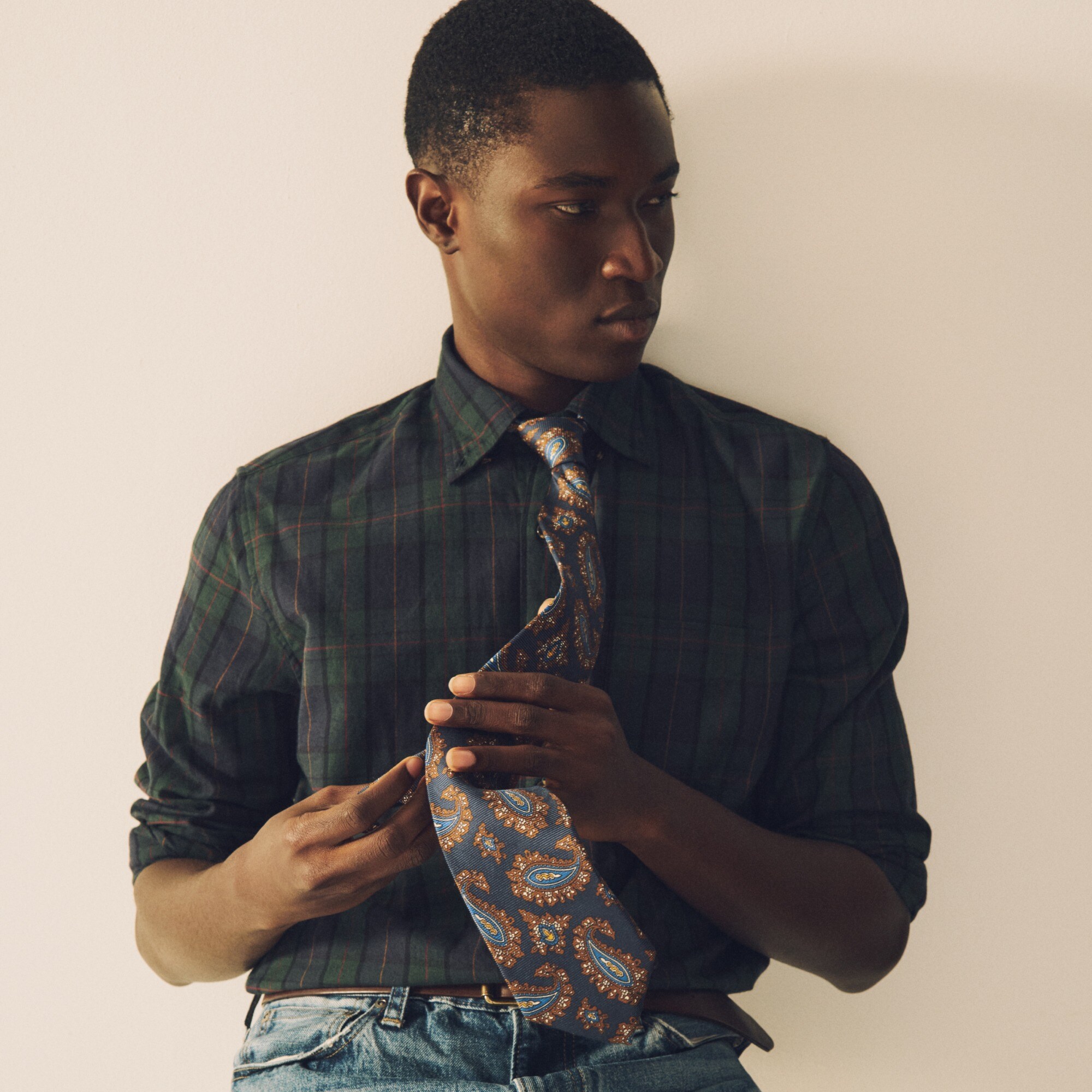 Brushed twill shirt