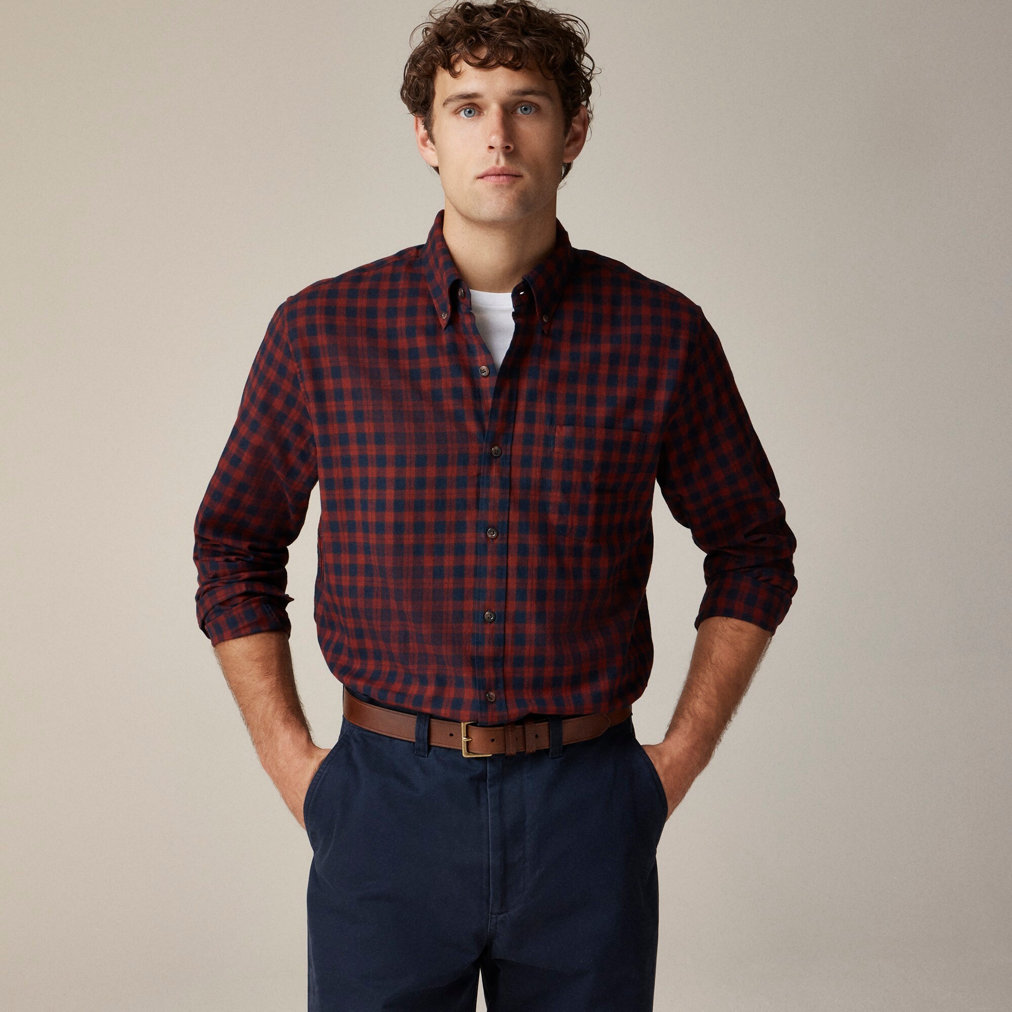  Brushed twill shirt