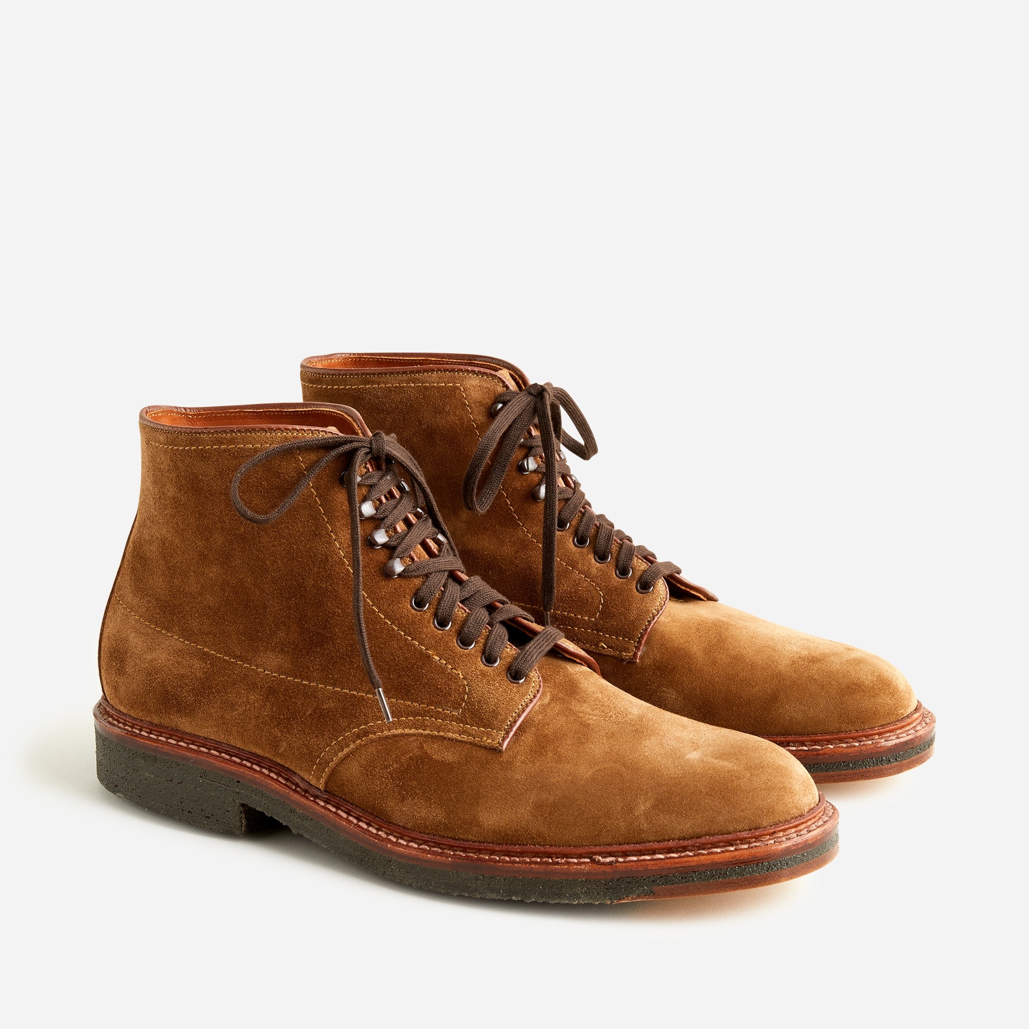 Alden® for J.Crew suede plain toe boots