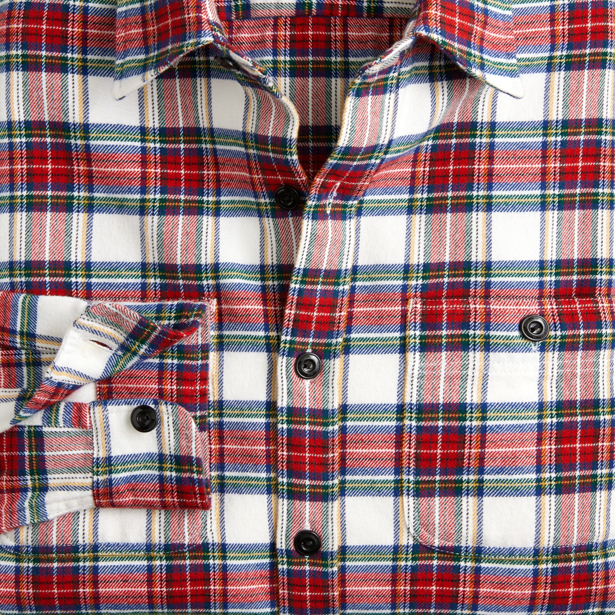 J.Crew: Midweight Flannel Workshirt In Regenerative Cotton J.Crew: Midweight Flannel Workshirt In Regenerative Cotton
