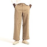 Giant-fit chino pant in embroidered canoe