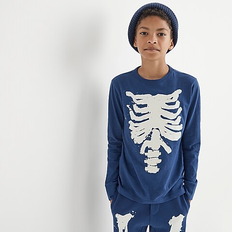 boys Kids' long-sleeve skeleton graphic T-shirt