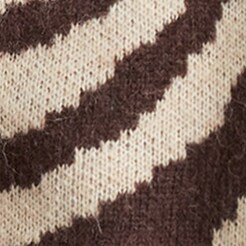 Ribbed V-neck cardigan sweater in zebra stripe HTHR OATMEAL CHOCOLATE  j.crew: ribbed v-neck cardigan sweater in zebra stripe for women