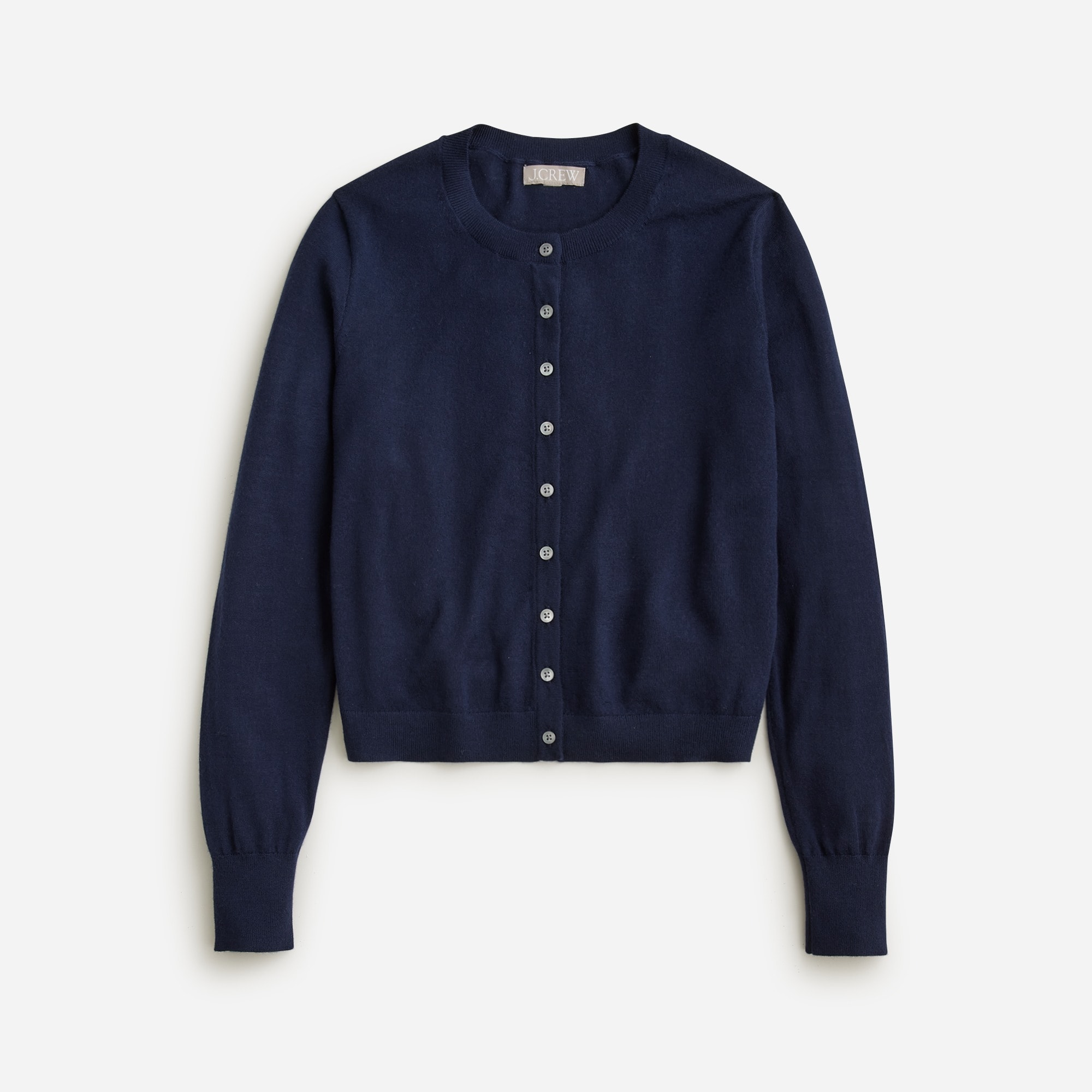 Classic merino wool cardigan sweater