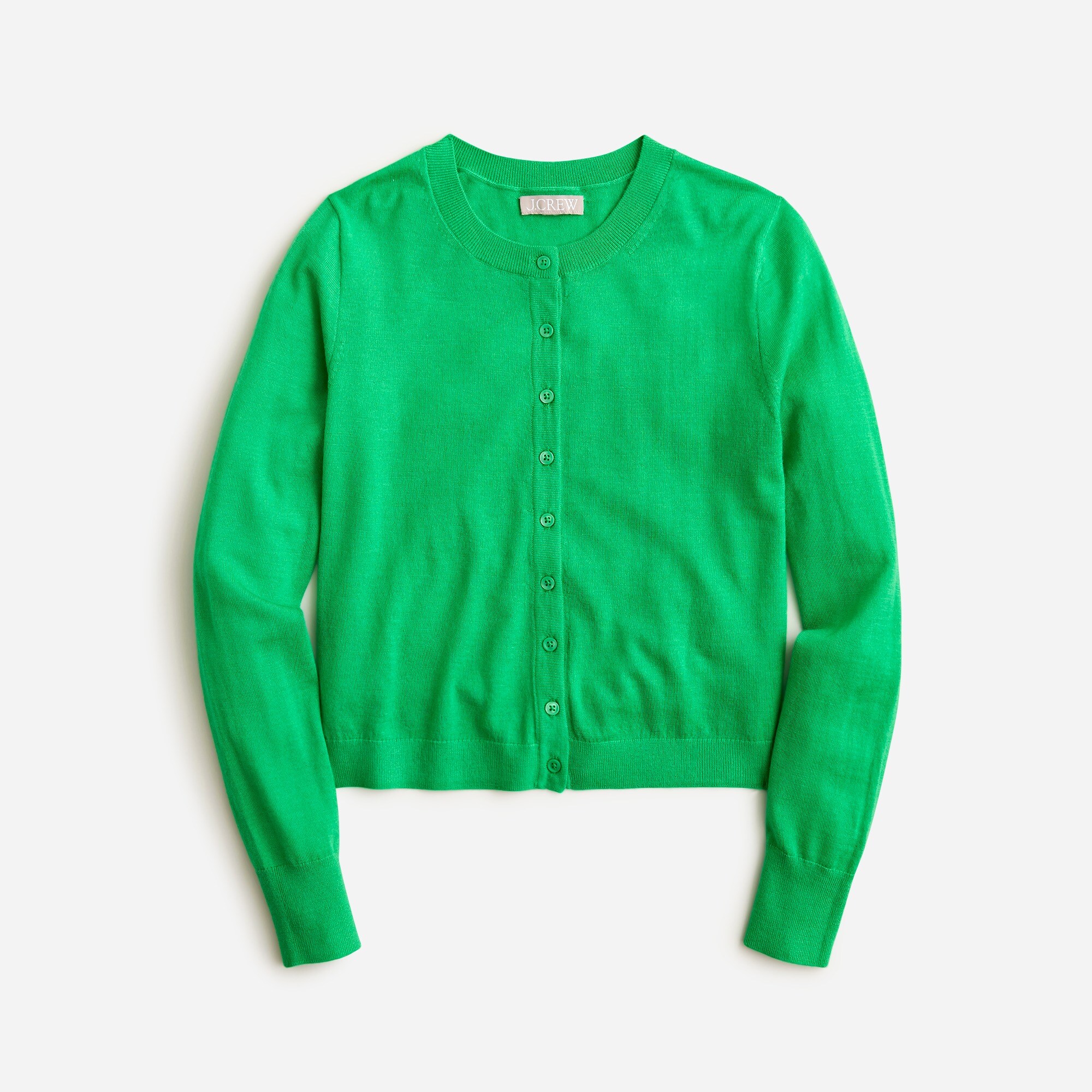 J.Crew: Classic Merino Wool Cardigan Sweater For Women